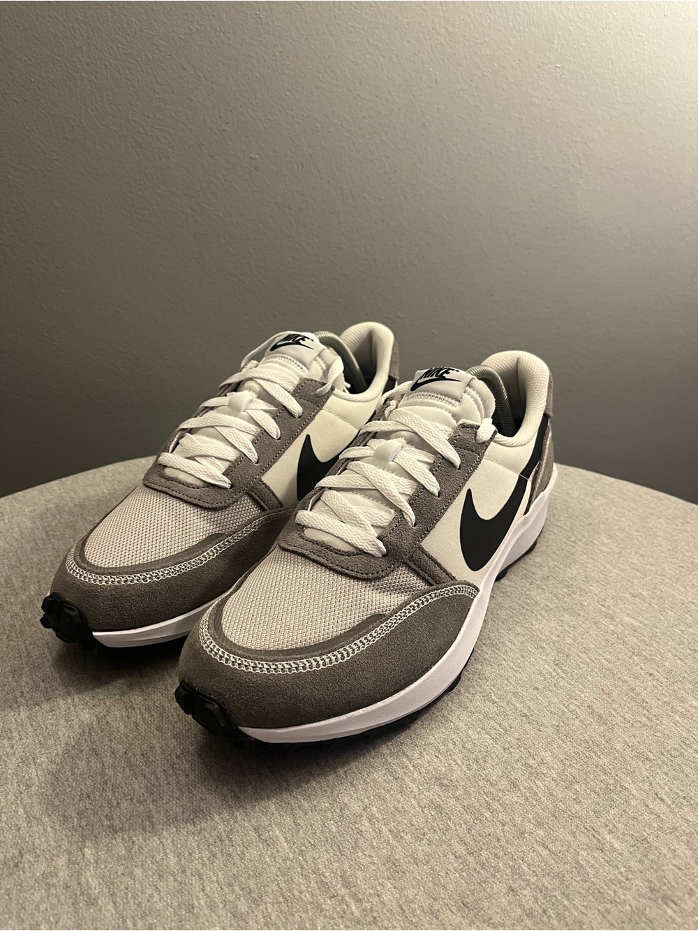 Nike Waffle Nav Phantom Black Flat Pewter White Men's Shoe Size 10 FJ4195-003 - Picture 9 of 12
